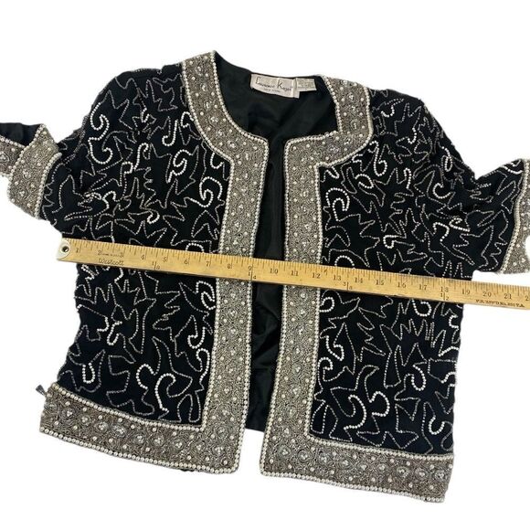 Vtg beaded cropped jacket / stand out from the crowd in this slik 1/2 sl… - Picture 9 of 10